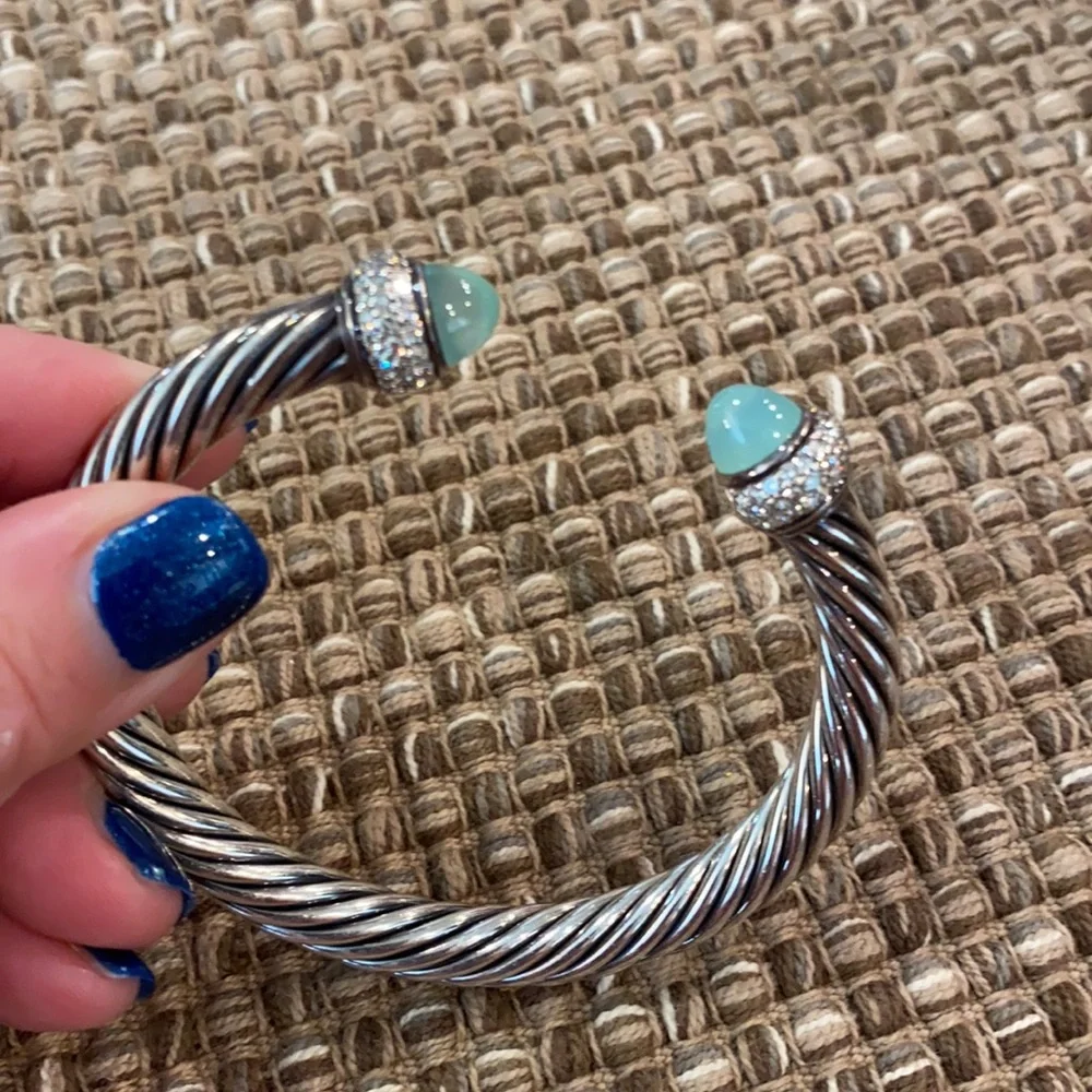 DAVID YURMAN ✨🩵HP🩵✨ 7mm Cable Cuff - Authentic - Picture 10 of 16